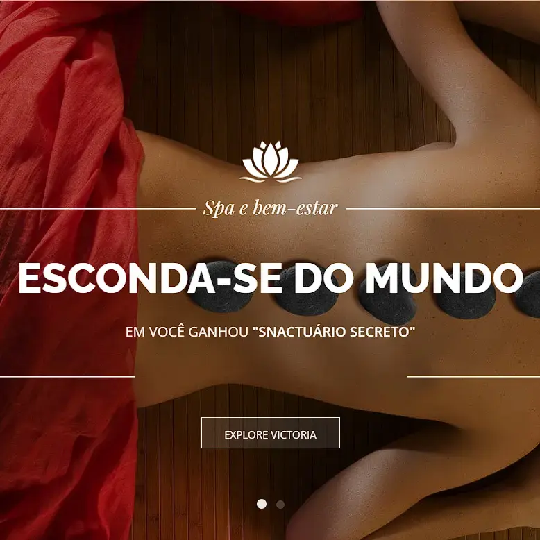 Demonstração de site para spa